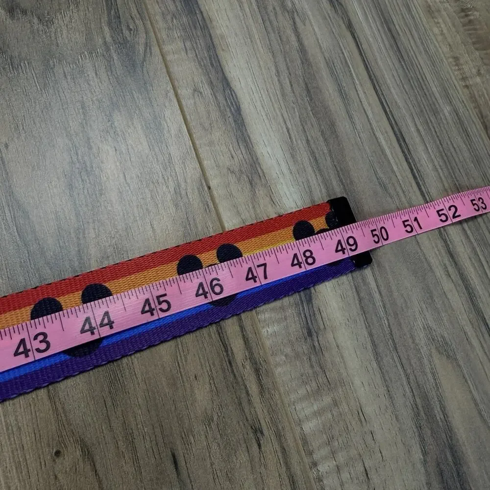Buckle-Down Disney Pride Collection Rainbow Mickey Adjustable Web Belt Lanyard